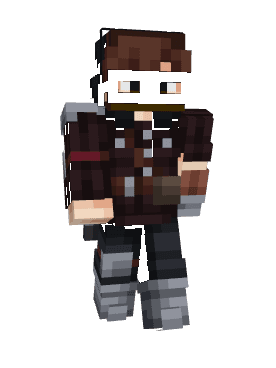 Full-body render of SwornHero’s Minecraft character skin.
